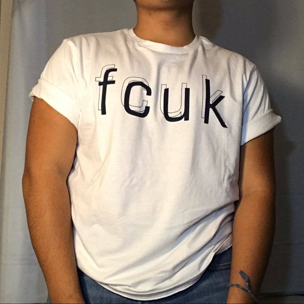 White graphic t-shirt